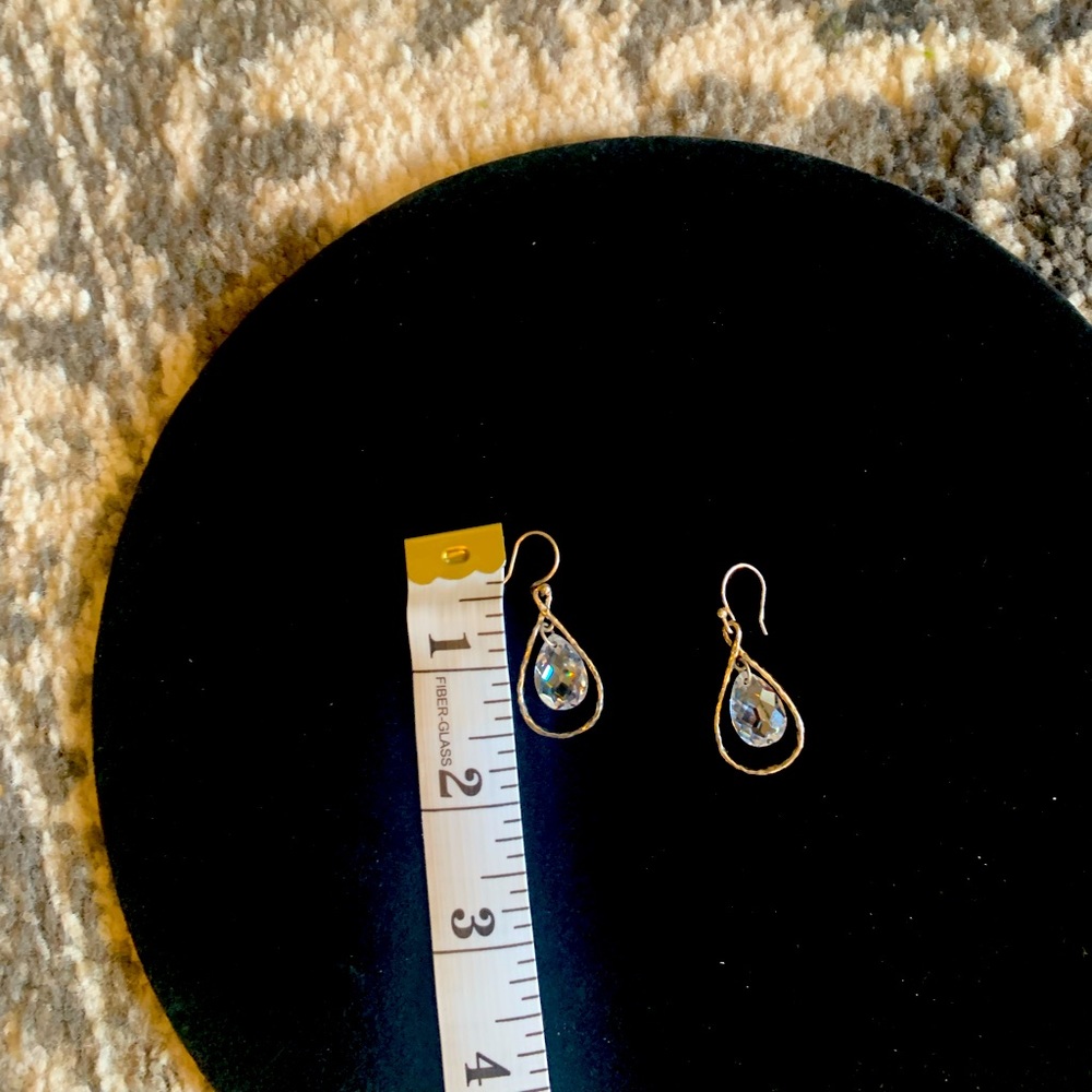 Sterling silver and crystal earrings